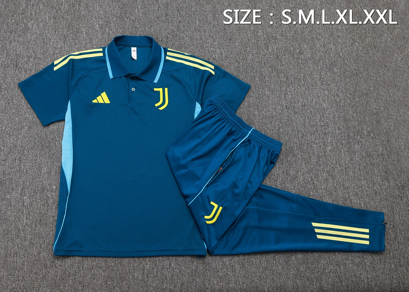 Juventus Training Kit (Polo+Pants) Blue 2025/26 - Image 4