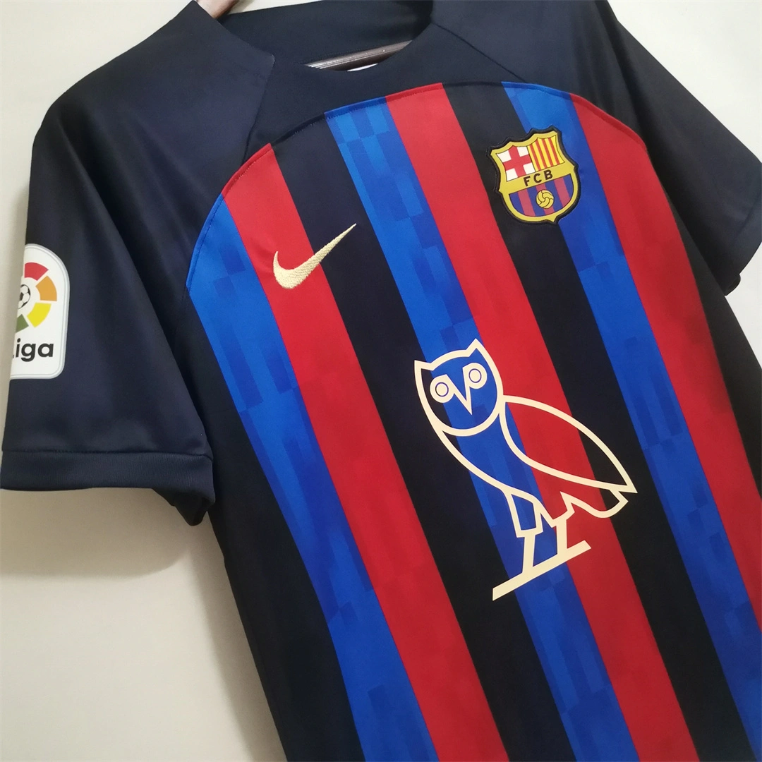 Barcelona Home Owl Version Soccer Jersey Custom Shirt 2022/23 - Image 6