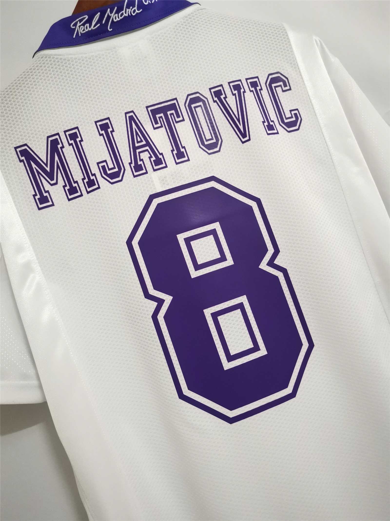 Real Madrid Retro Jersey Home Custom Soccer Shirt 1997-98 - Image 4