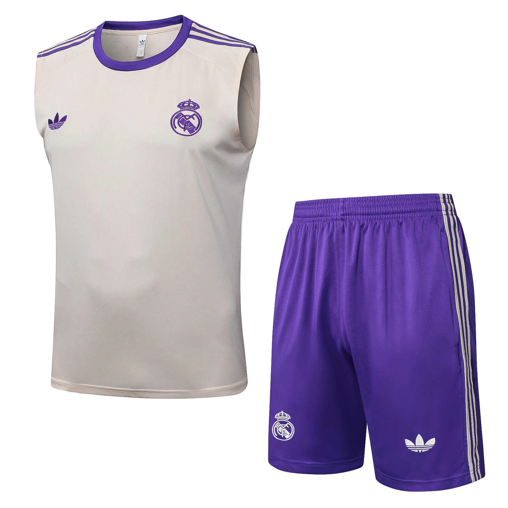 Real Madrid Sleeveless Training Kit White 2025/26