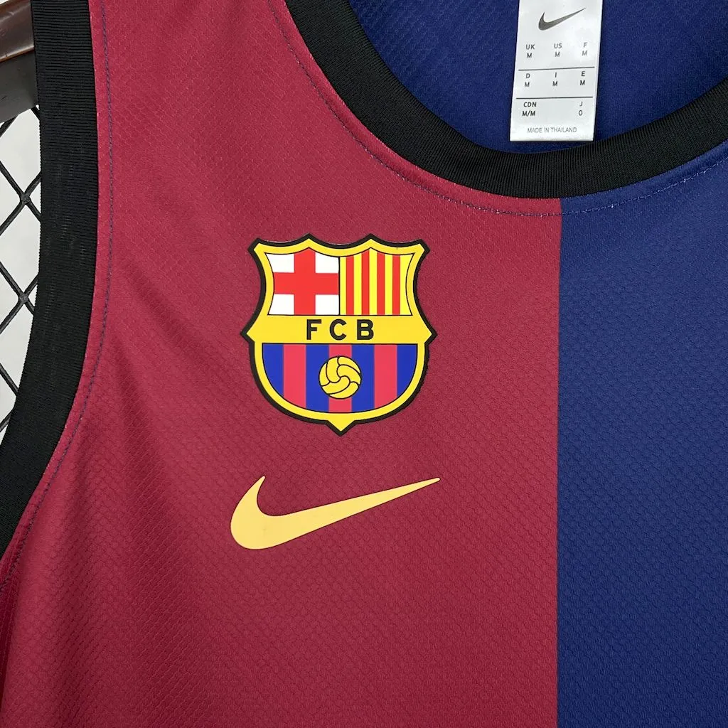Barcelona Soccer Jersey Basketball Home Custom Vest 2024/25 - Image 4