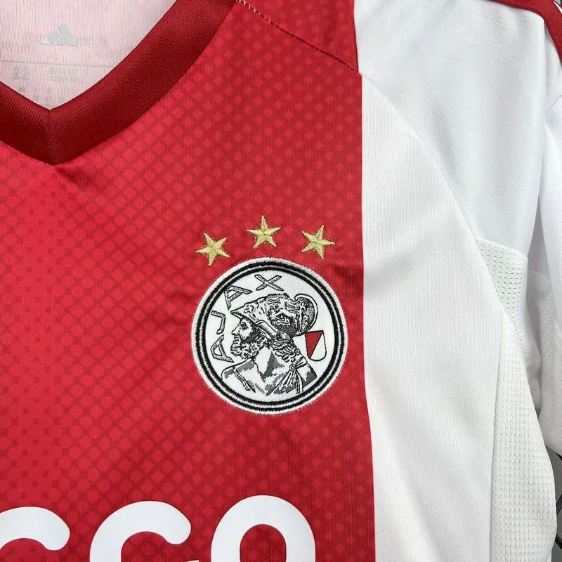 Ajax Home Kids Kit Jerseys+Shorts 2025/26 - Image 3