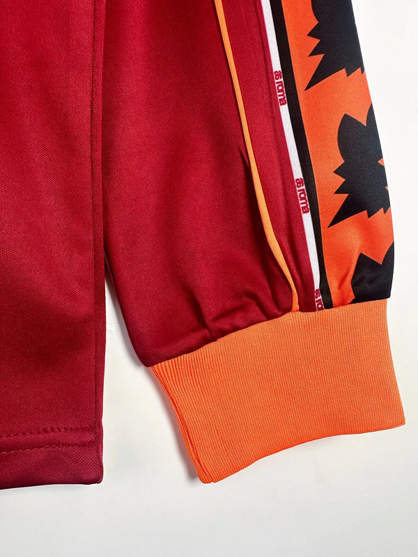 Roma Retro Soccer Jersey Home Long Sleeve Custom Shirt 1998/99 - Image 6