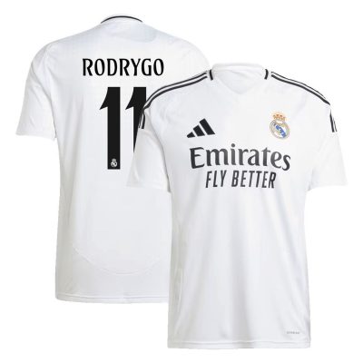 RODRYGO #11  Real Madrid Soccer Jersey Home Custom Shirt 2024/25