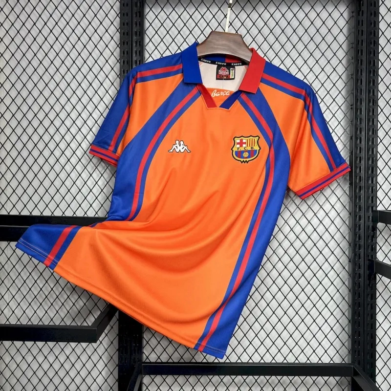 Barcelona Retro Jersey Away Soccer Shirt 1997-98 - Image 4