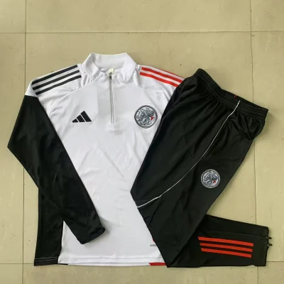 Kids Ajax Training Kit (Sweatshirt+Pants) White 2025/26