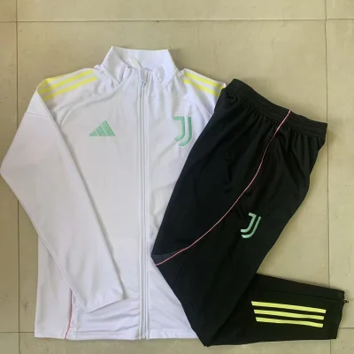 Kids Juventus Training Kit (Jacket+Pants) White 2025/26
