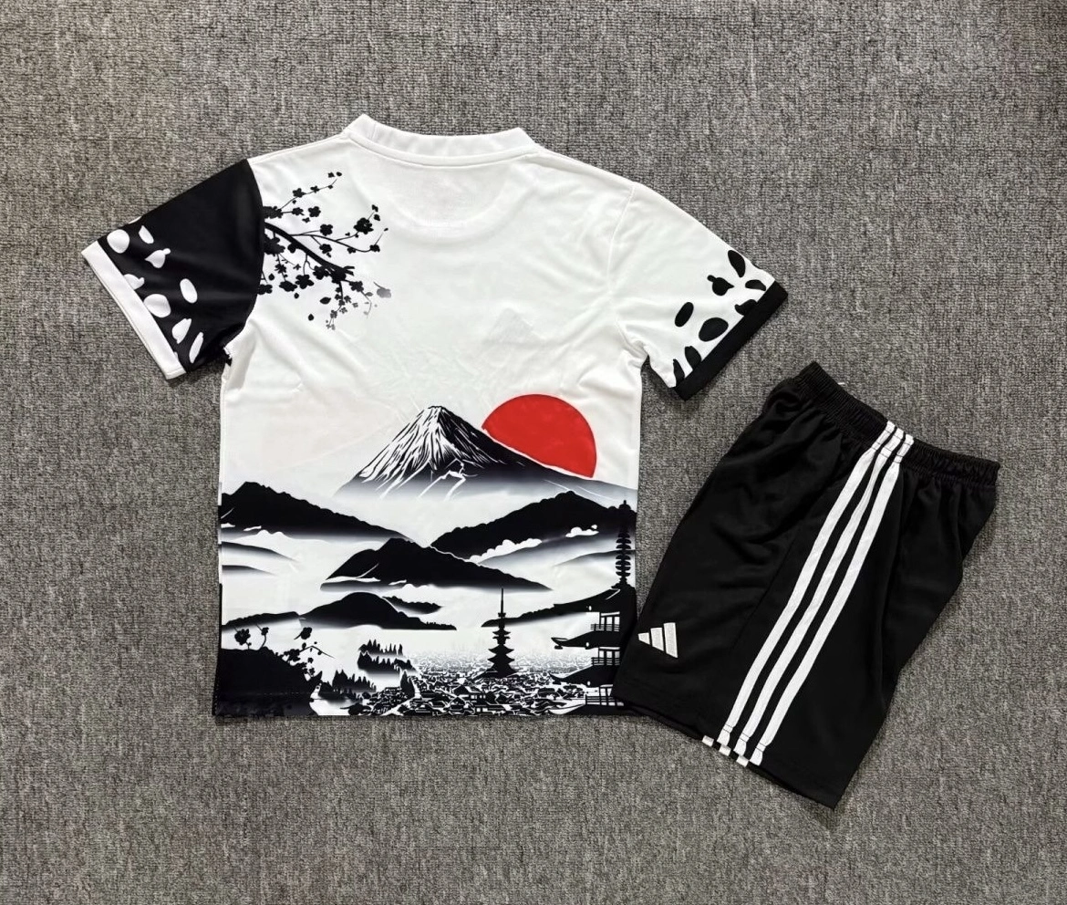 Japan Soccer Jersey Special Edition Kids Kit Jersey+Shorts 2025 - Image 2
