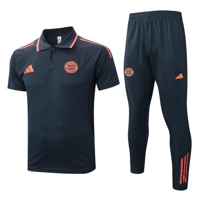 Bayern Munich Training Kit (Polo+Pants) Dark Grey 2025/26