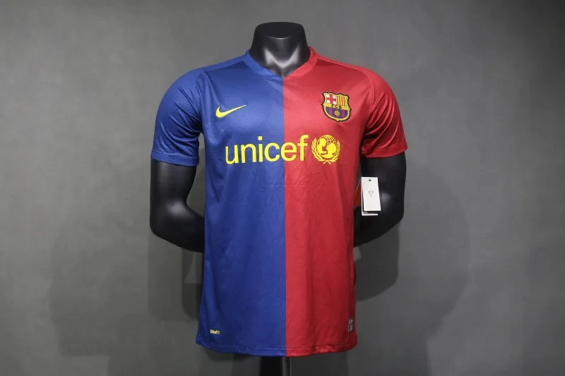 Barcelona Retro Jersey Home Soccer Shirt 2008-09