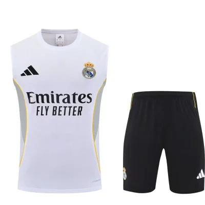 Real Madrid Sleeveless Training Kit White 2025/26