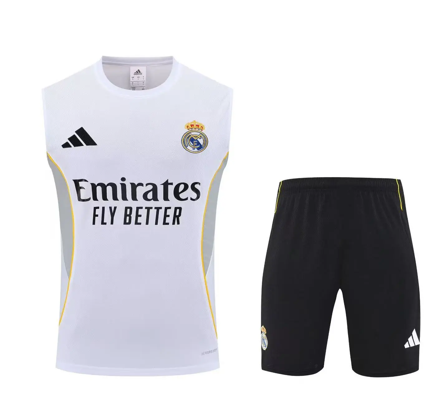 Real Madrid Sleeveless Training Kit White 2025/26