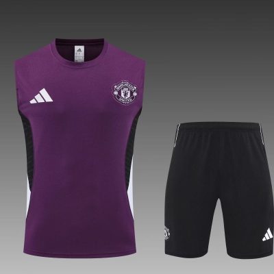 Manchester United Sleeveless Training Kit Purple 2025/26