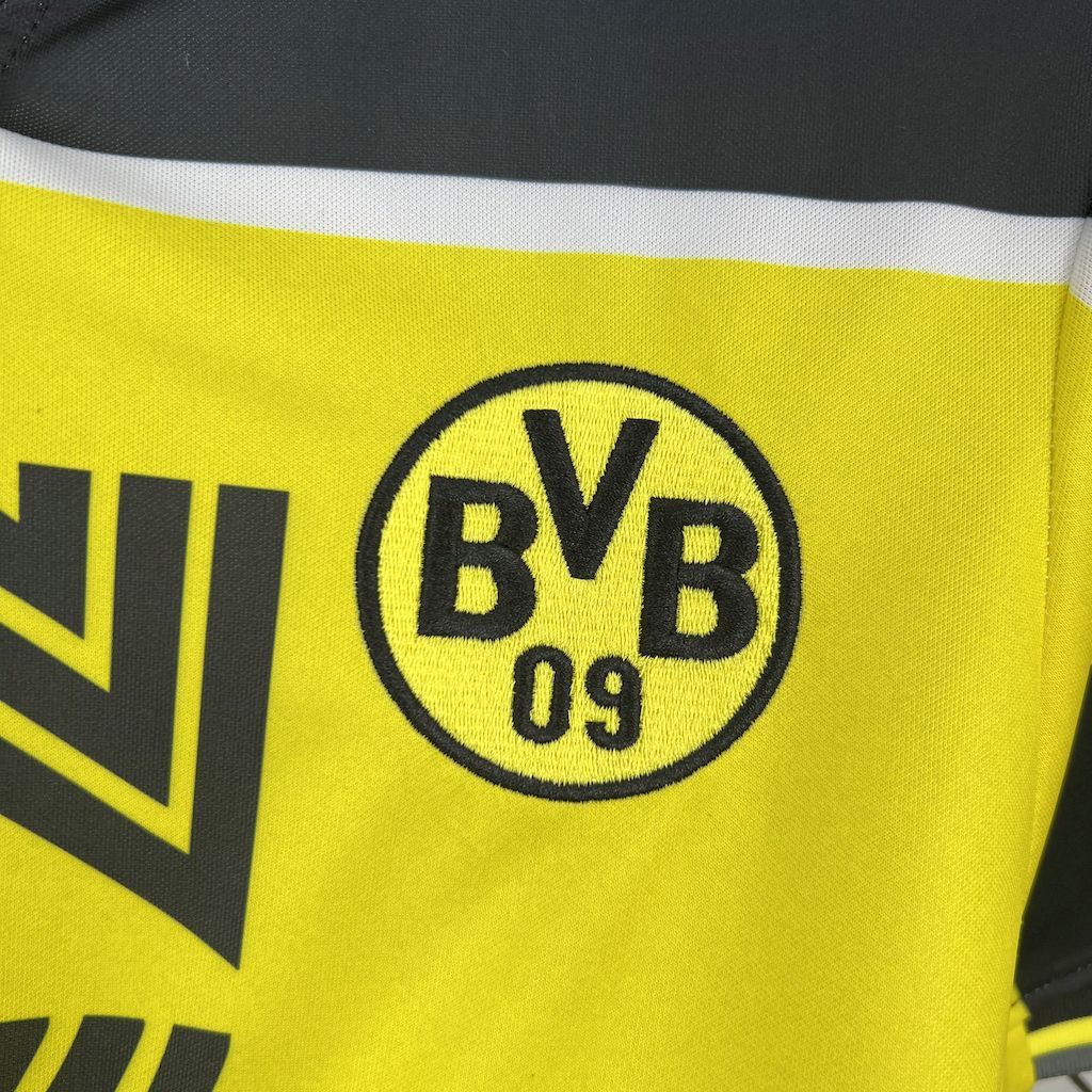 Borussia Dortmund Retro Jersey Home Soccer Shirt 1996/97 - Image 3