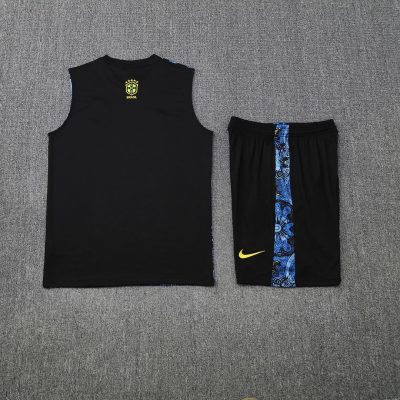 Alternative view of Brazil Sleeveless Training Kit Blue 2025