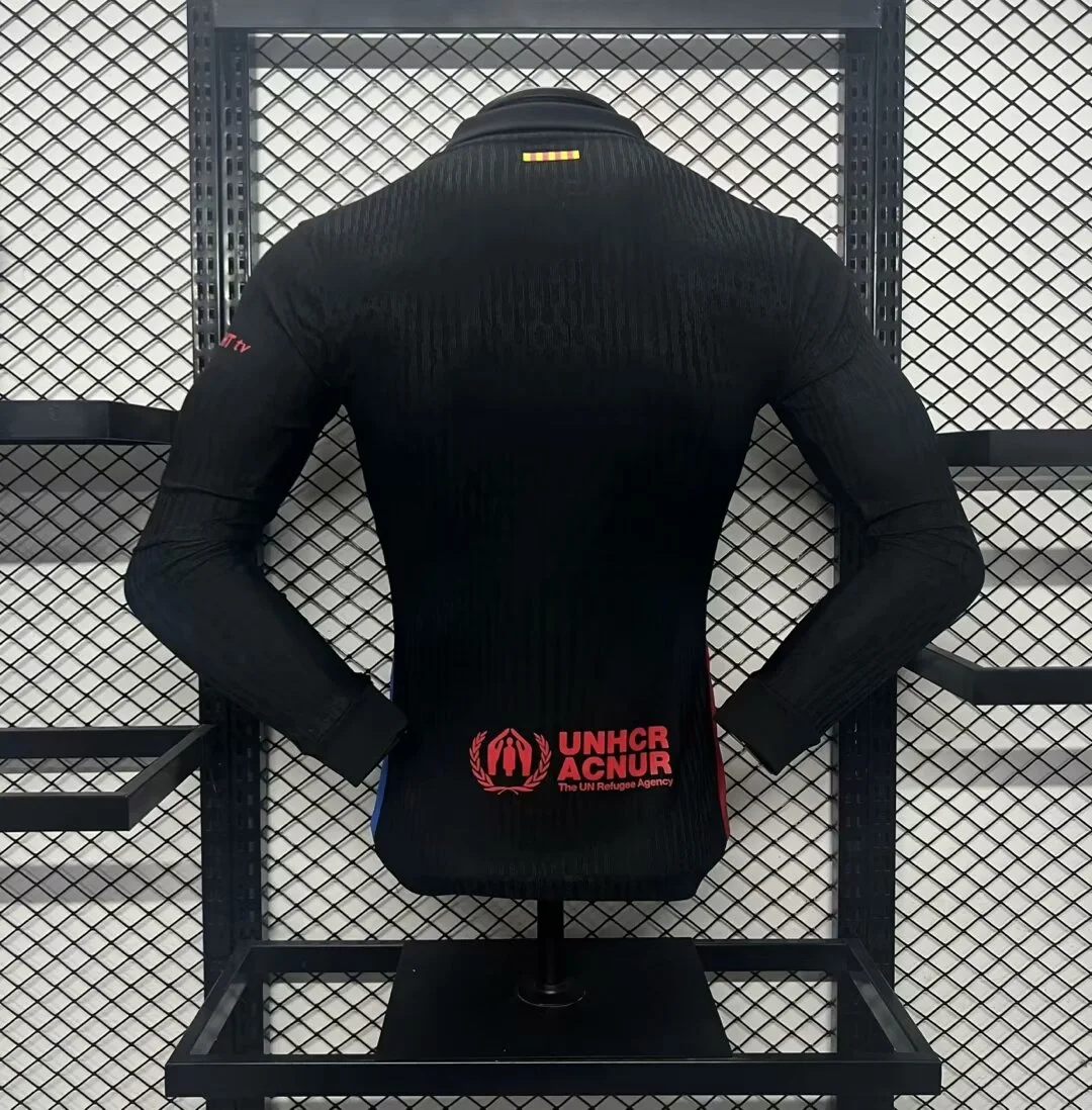 Barcelona Away Long Sleeve Soccer Jersey 2024/25 - Image 2
