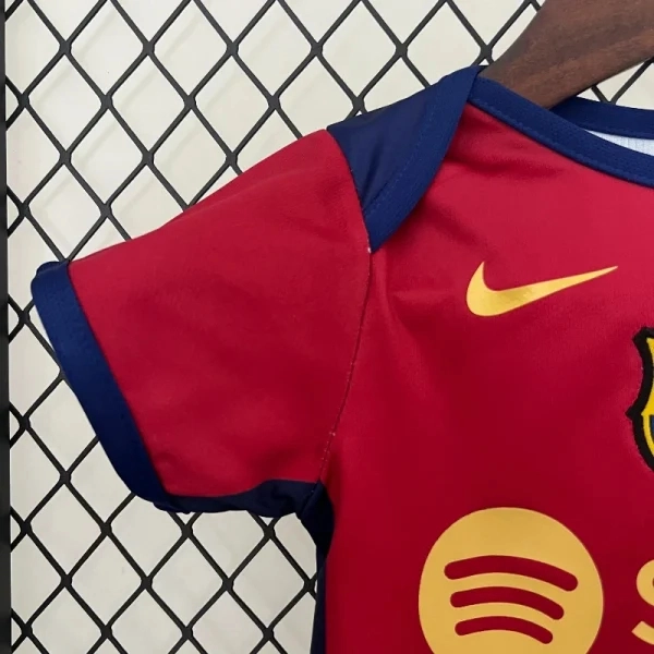 Barcelona Soccer Jersey Home Baby Uniform 2024/25 - Image 3