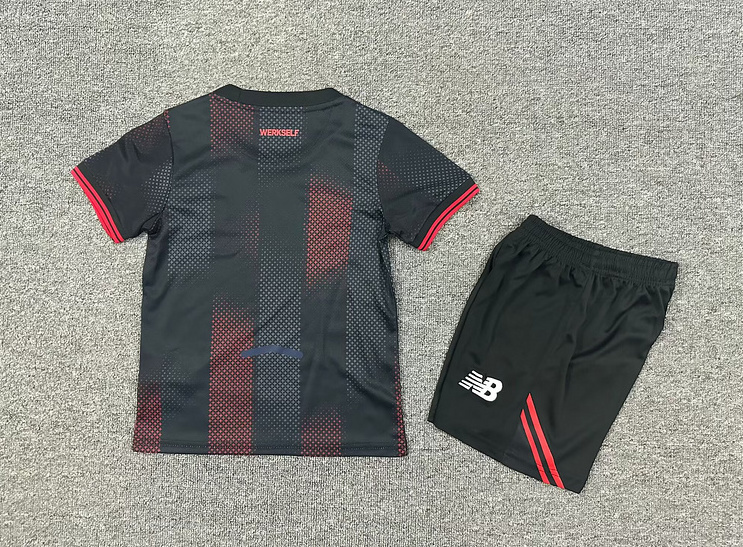Bayer 04 Leverkusen Soccer Jersey Home Kids Kit Jersey+Shorts 2025/26 - Image 2