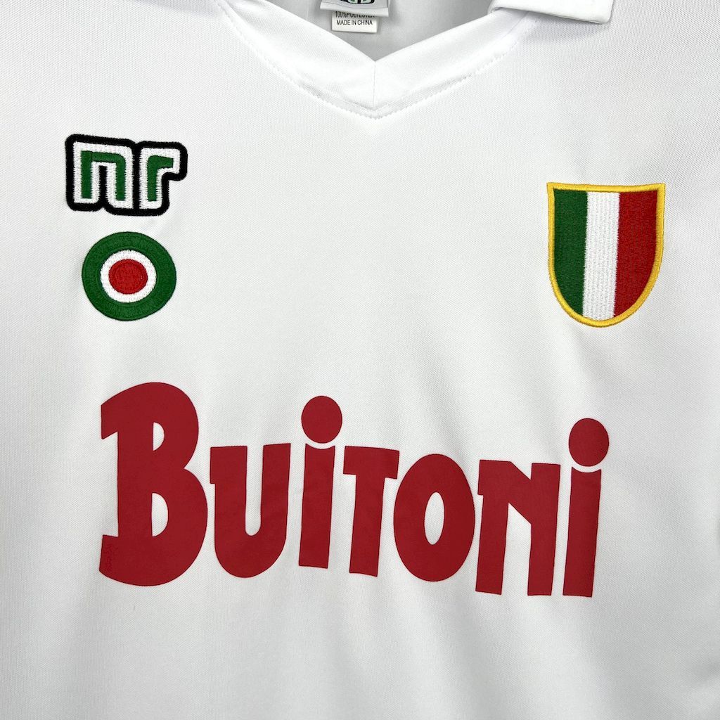 Napoli Retro Soccer Jersey Away Custom Maradona Shirt 1987-88 - Image 5
