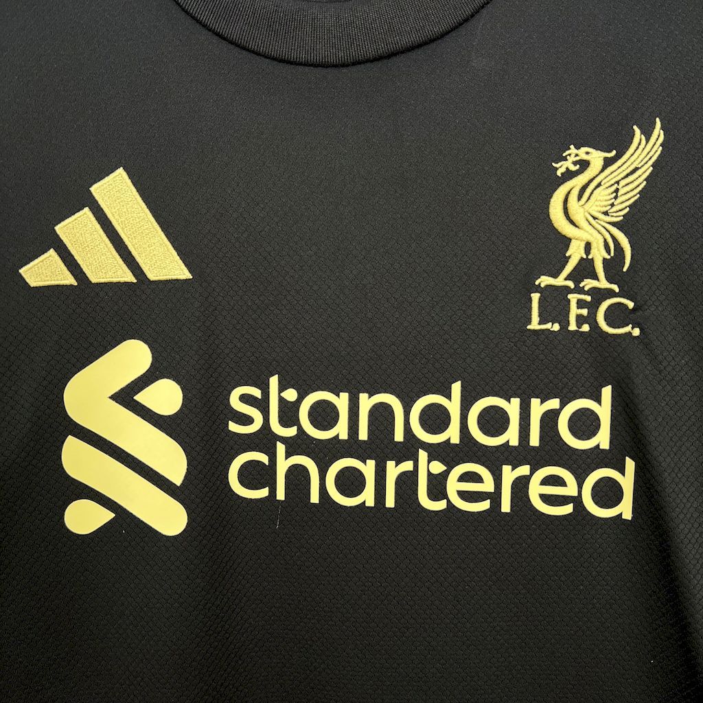 Liverpool Football Jersey Black & Golden Special Edition Custom Shirt 2025/26 - Image 5
