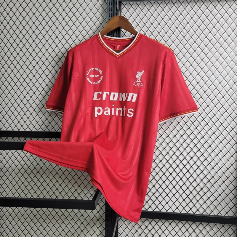 Liverpool Retro Football Jersey Home Custom Shirt 1985-86 - Image 6