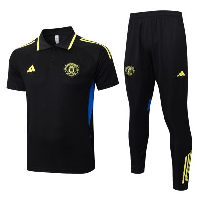 Manchester United Training Kit (Polo+Pants) Black 2025/26