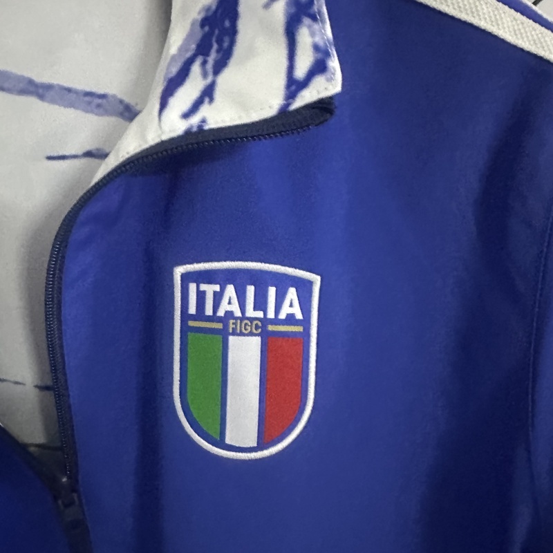 Italy Reversible Double-Sides Windbreaker Jacket Blue&White 2025 - Image 4