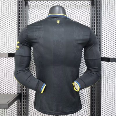 Alternative view of Manchester United Third Away Long Sleeve Jersey Shirt 2025/26