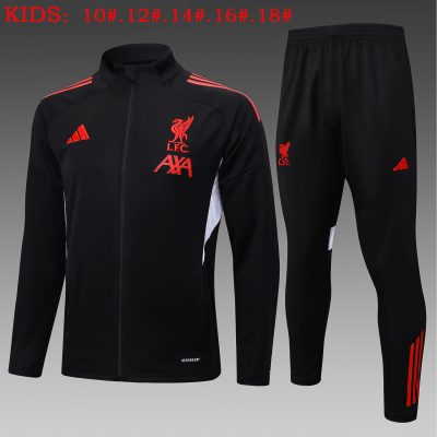 Kids Liverpool Training Kit (Jacket+Pants) Black 2025/26