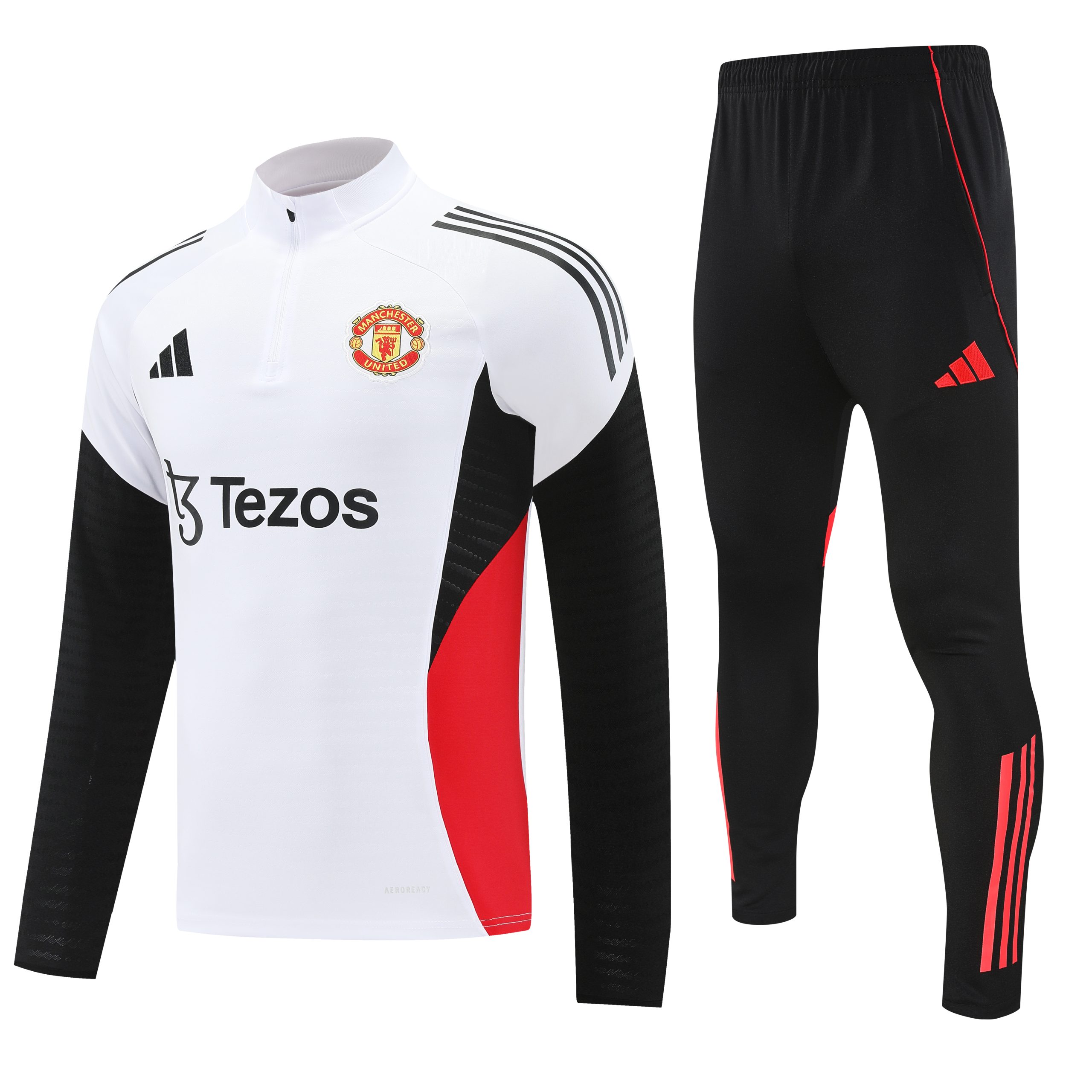 Manchester United Training Kit (Sweatshirt+Pants) White 2025/26