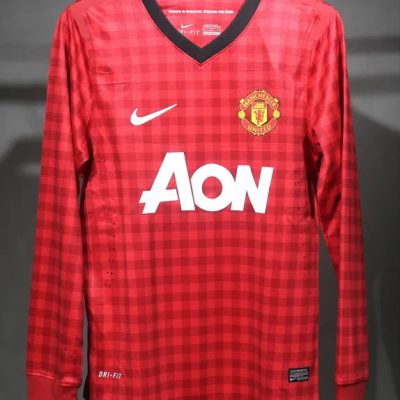 Manchester United  Retro Home Long Sleeve Football Jersey Shirt 2012/13