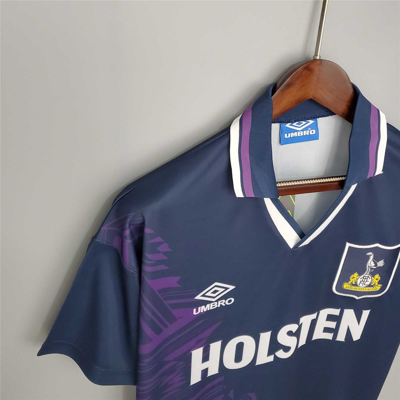 Tottenham Hotspur Retro Football Jersey Away Custom Shirt 1994/95 - Image 6