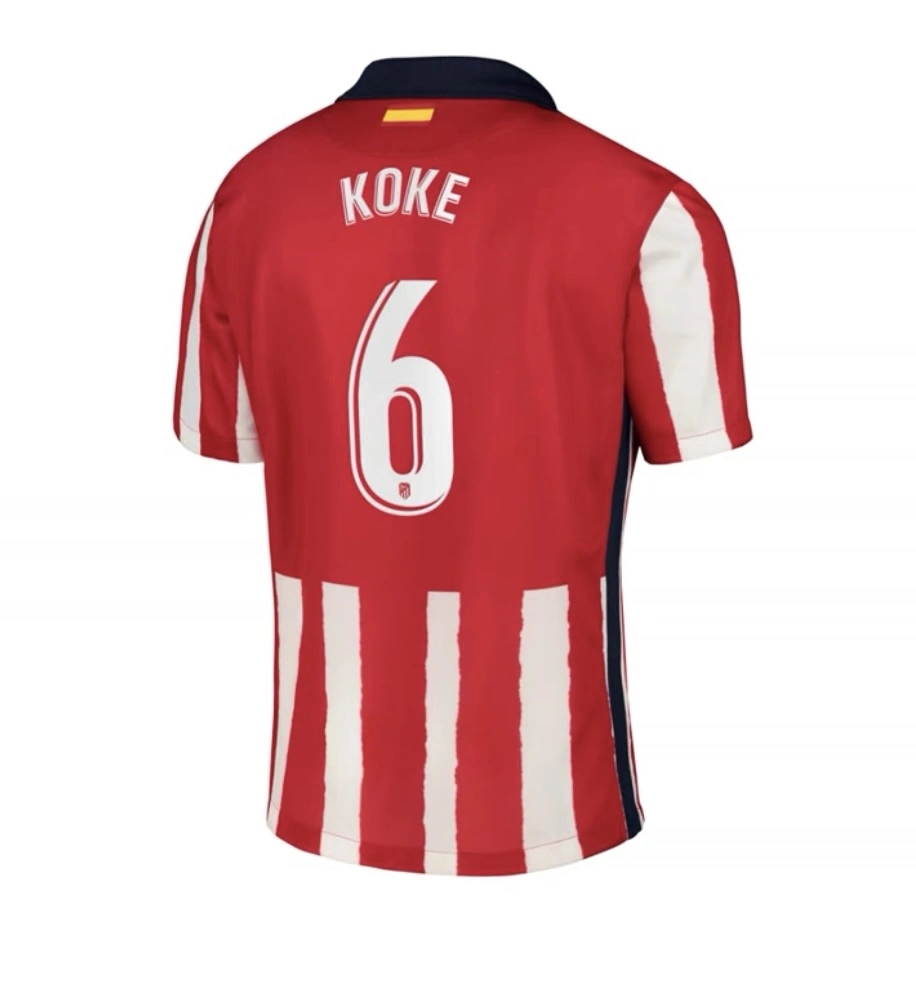 Atletico Madrid Retro Soccer Jersey Home Shirt 2020/21 - Image 2