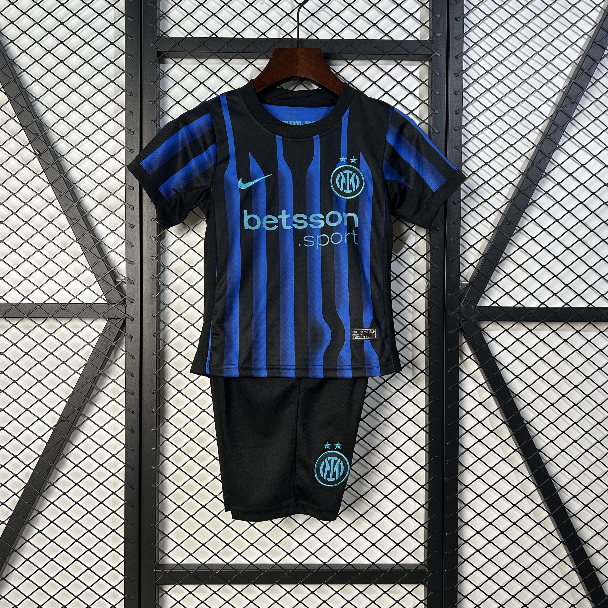 Inter Milan Soccer Jersey Home Kids Kit Jerseys+Shorts 2025/26