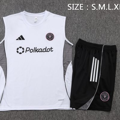 Alternative view of Inter Miami Sleeveless Training Kit White 2025/26