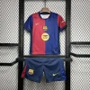 Barcelona Home Soccer Kids Kit Jersey+Shorts 2024/25 - Spotify Logo Without Text