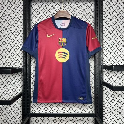 Alternative view of GAVI #6 Barcelona Home Soccer Jersey 2024/25 - Spotify Logo Without Text