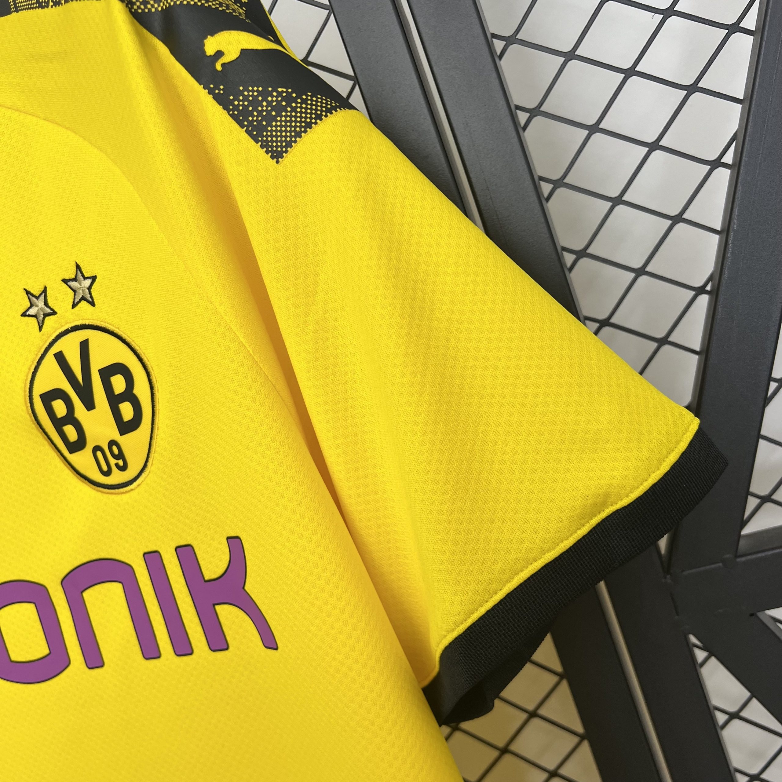 Borussia Dortmund Retro Jersey Home Soccer Shirt 2019/20 - Image 5