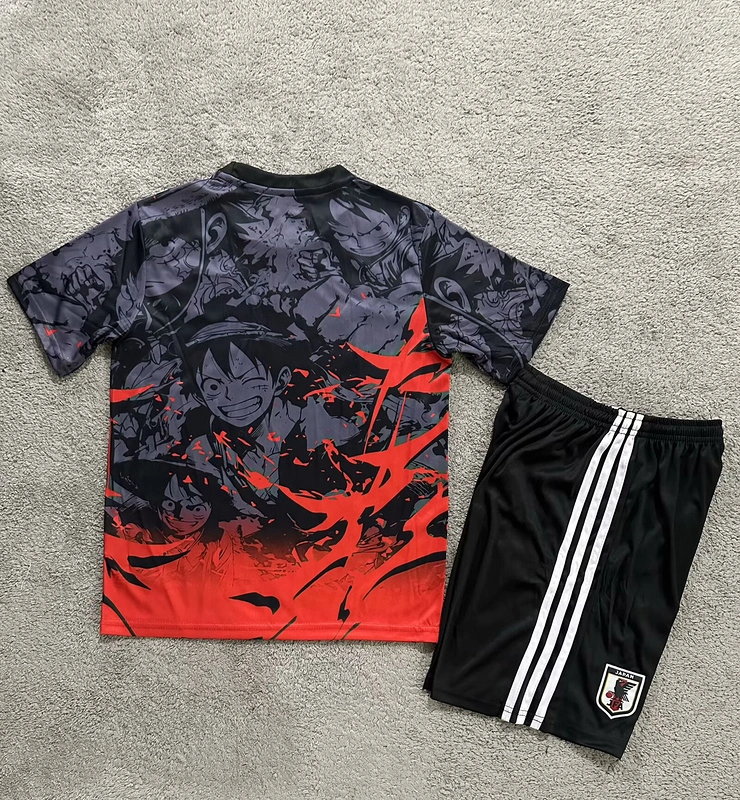 Japan Soccer Jersey One Piece Special Edition Kids Kit Jersey+Shorts 2025 - Image 2