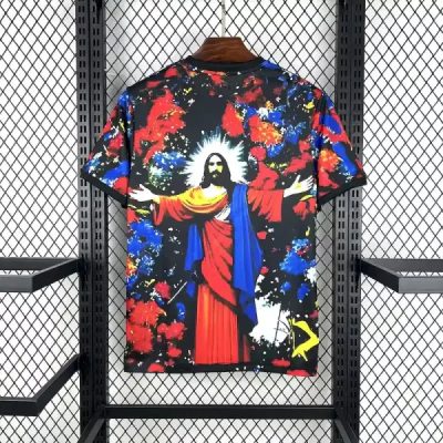 Alternative view of Brazil Soccer Jersey Jesus Special Edition Custom Shirt 2025
