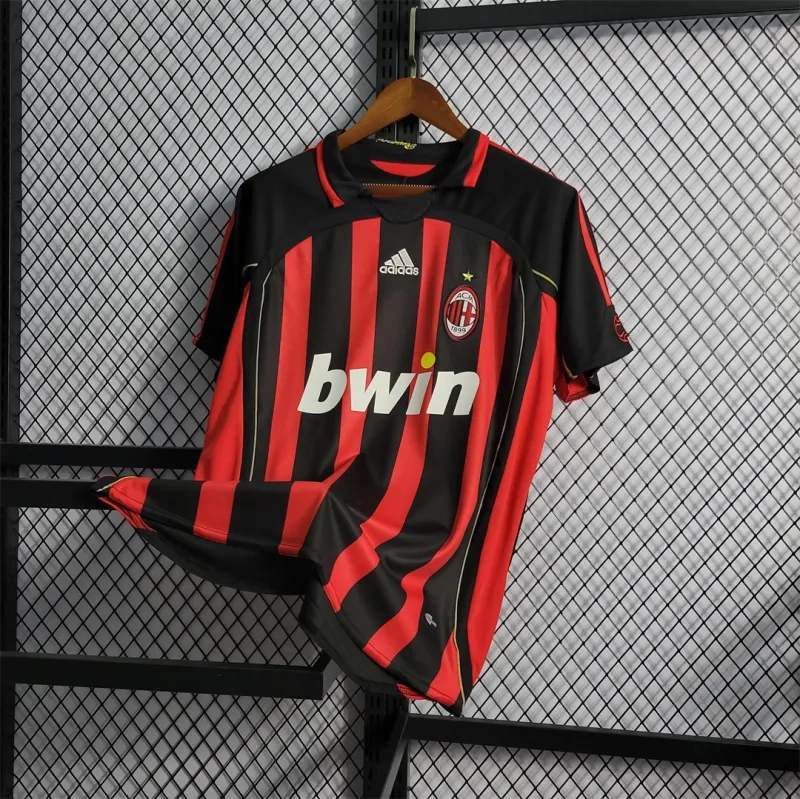 AC Milan Retro Soccer Jersey Home Custom Shirt 2006/07 - Image 3