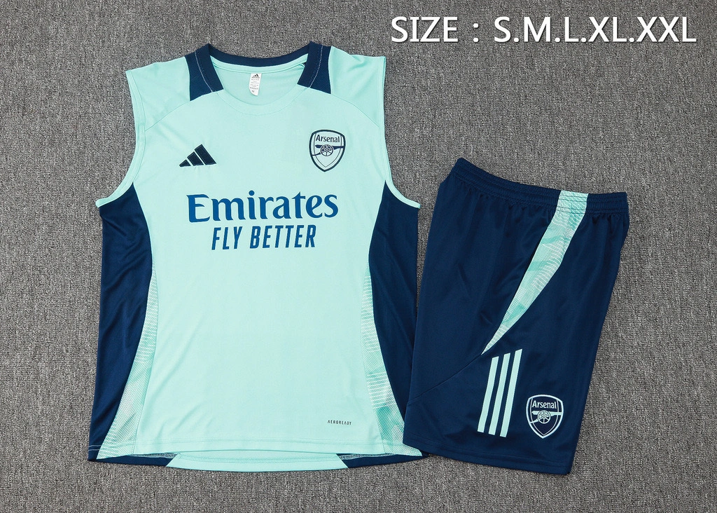 Arsenal Sleeveless Training Kit Green 2024/25 - Image 3