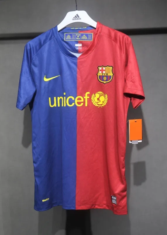 Barcelona Retro Jersey Home Soccer Shirt 2008-09 - Image 6