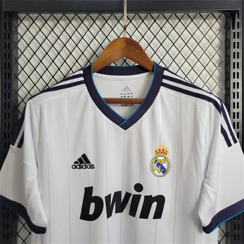 Real Madrid Retro Jersey Home Custom Soccer Shirt 2012/13 - Image 5