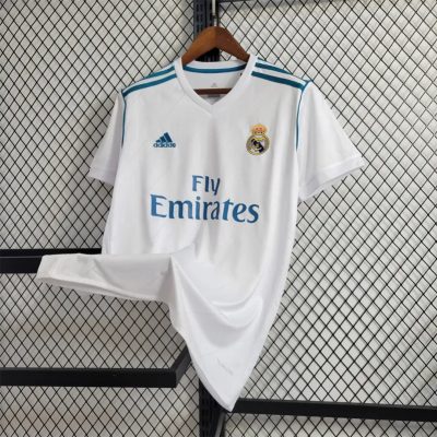 Alternative view of Real Madrid Retro Jersey Home Custom Soccer Shirt 2017/18