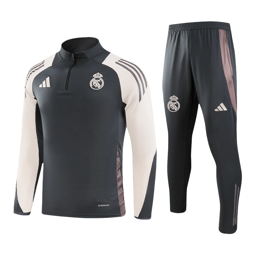 Real Madrid Zipper Sweat Kit (Top+Pants) 2024/25
