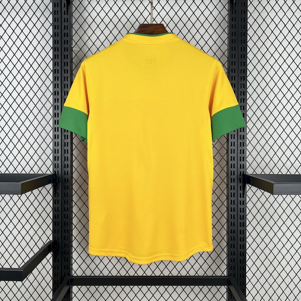 Brazil Retro Jersey Custom Home Soccer Jersey 2012 - Image 2