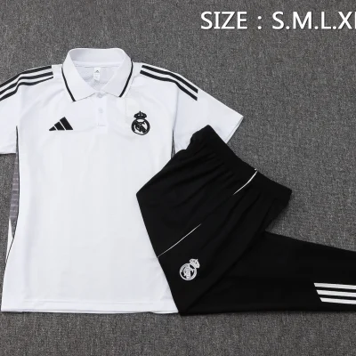 Alternative view of Real Madrid Training Kit (Polo+Pants) White 2025/26