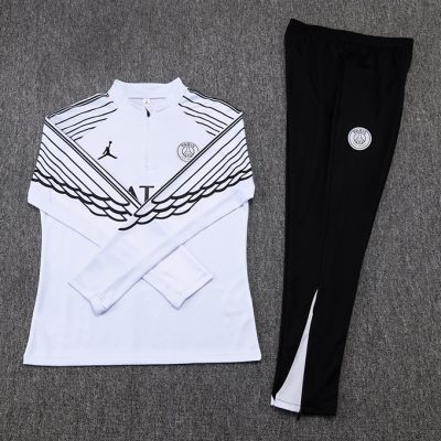 Alternative view of Kids PSG Training Kit (Sweatshirt+Pants) White 2025/26