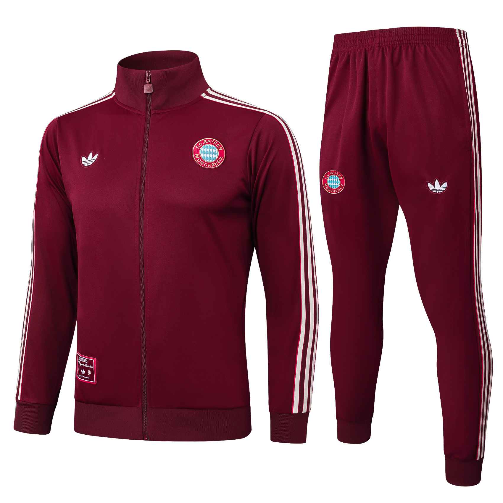 Bayern Munich Training Kit (Jacket+Pants) Jujube Red 2025/26